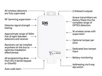 Xwave Wireless Zone Expander with 16 Wireless Supervised Zones and optional Tamper per Zone [IDS 860-07-563]