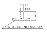 SPACER  SUPPORT  HT=11mm SCREW TYPE [ASR-11]
