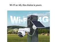 IMOU AOV PAN & Tilt 4G LTE+WIFI Camera 5MP 3.6mm LENS, 20M IR, 8xDigital Zoom, Two-Way Audio, IMOU Sense, FSP14 Solar Panel, Battery Powered, Smart Full Color Night Vision, AI-Powered, Smart Tracking, Siren/Spotlight, 5V/2A, IP66 [IMOU IPC-B7ED-5M0TEA 3.6MM KIT]