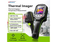 Handheld Thermal Camera with 96×96 IR Sensor, –20 °C TO +550 °C Range, Adjustable Emissivity, 2.8″ Color Display, Laser Spot Measurement and Multiple Color Palettes for Precise Diagnostics. [NF-B522 INFRARED THERMAL IMAGER]