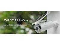 IMOU Cell 3C All-in-One with Solar Panel 3MP 2.8mm Lens, 15M IR, 1/2.8” CMOS, 8xDIG ZOOM, Wi-Fi:IEEE802.11b/g/n, Built-in-Mic & SPKR, 5000mAh Rech Batt, SIREN & Spotlight, Type-C, SD Card Slot up to 256GB, Smart Full-Color Night Vision, IP66 [IMOU IPC-K9DCP-3T0WEV2 2.8MM KIT]