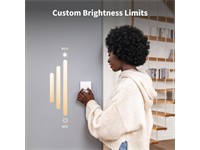 Aqara Dimmer Switch H2 EU White, 2-in1 Neutral, Compatible with Apple Home, Alexa, Google Home & Matter, Thread/Zigbee Protocol, Rated Load:Incandescent/Halogen 300W, Dimmable LED/CFL 200W, 220~240Vac 50/60hz, 86x86x55x45mm [AQARA DIMMER SWITCH H2 EU-W]