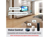 All-in-One TUYA Smart Remote – Combines Universal IR Remote Control and Temperature & Humidity Sensor In One Compact Device. Control TVS, Air Conditioners, Fans, and More [INT TUYA IR REMOTE+TEMP/HUM DISP]