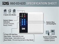IDS 8 Zone LED Keypad - 805/806 Compatible [IDS 860-03-633]