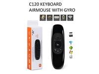 MULTI-FUNCTIONAL,2.4G WIRELESS ,MINI FLY AIR MOUSE, WIRELESS KEYBOARD AND REMOTE CONTROLLER,BUILT-IN RECHARGEABLE LITHIUM BATTERY,6 AXIAL GYRO-SENSOR CAN ACHIEVE 360°FREE SPACE ACTION,USE WITH SMART TV, SET-TOP BOX, ANDROID TV BOX, NETWORK PLAYER, PC ETC. [C120 KEYBOARD AIRMOUSE WITH GYRO]