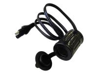 12V Cigarette Lighter Socket Lead Converter to SAE Power Outlet for GPS, Mobile Phones, Laptops Etc. [OPTIMATE SAE76]