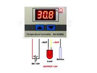 DIGITAL LED TEMPERATURE CONTROLLER 12VDC 10A. -50-110DEG C [CMU XH-W3001 TEMP CONTR 10A 12V]