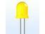 LED DIFF DOME 10MM YELLOW 20MCD [L-813YD]