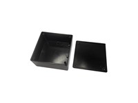 Enclosure ABS 105X105X50 "S30" Black No Ribs [BT3B NO RIBS]