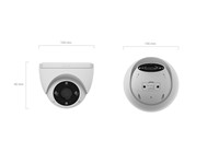 EZVIZ Smart Home Dome Camera 3MP 2.8mm , 30m IR , 1/2.7” CMOS , WiFi 2.4GHZ, 3D DNR, WDR, 2K Resolution, Two-Way Talk, Colour Night Vision, AI-Powered Human/Vehicle Shape Detection, 1xRJ45 10/100M, H2.65, 12VDC 1A, IP67 [EZVIZ CS-H4-R201-1H3WKFL]