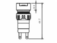 Ø18mm Round Push Button Switch Illuminated Momentary • IP65 • Plug-In • 1P [P1800M1P-65]