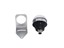 Industrial Multi Function "Touch Button" LED Panel Dome Signal Lamp PNP - 3 Color RYG - 50mm OD 24VDC - 30mm Panel Cut Out With M12 Connector [CLX-T50-BPRYG-M12]