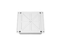 PLASTIC WATERPROOF ABS ENCLOSURE WITH FLANGE ,525g , RATED  IP65,SIZE:190x185x70 MM ,3MM BODY THICKNESS ,IMPACT STRENGTH RATING IK07 ,BOX BODY AND COVER FIXED WITH 4X PLASTIC SCREWS ,SILICONE FOAM SEAL,INTERNAL LUG FOR CIRCUIT BOARD OR DIN RAIL TRACK. [XY-ENC WPP42-02 PSF]
