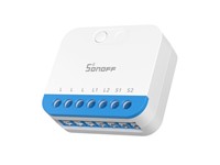 A Compact ZIGBEE 3.0 Smart Dimmer for 220–240 V Lights, Delivering Smooth LED Dimming, Power Monitoring, Overheat Protection, External Switch Support, and Seamless Integration with ZIGBEE Hubs and Voice Assistants. Needs a ZIGBEE HUB [SONOFF MINI-ZBDIM ZIGBEE DIMMER]