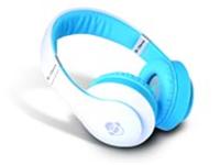 HEADPHONE WITH I/L MICROPHONE IMPEDANCE: 32Ohm  FREQ:30-16.000hz 116dB+-3dB 1.2M CABLE 3.5MM 4POLE JACK PLG WHITE/BLUE [I-DANCE HEADPHONE FUNKY160]