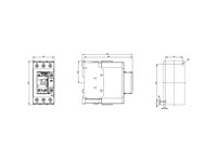 Power Contactor, AC-3e/AC-3, 51 A, 22 kW / 400 V, 3-pole, 230 V AC, 50 Hz, aux. contacts: 1 NO/NC, screw term., size: S2 [3RT2036-1AP00]