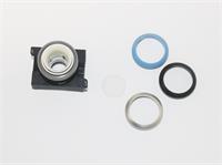 Push Button Actuator Switch Illuminated Latching • Blue Raised Lens • Black 30mm Bezel [P302LB]