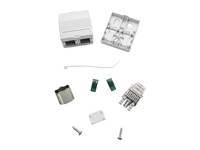 Modular Socket Box 8-8 Hi Q With 2 Entry/1SO [MOD SOC RJ45 SURFAC]