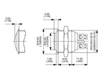 VANDAL RESISTANT SWITCH PTM 48VDC 200MA [AV0630C900]
