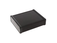 Enclosure Alluminium Extruded 120X103X53 with Black Plastic Ends [1455L1202BK]