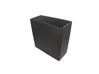 Enclosure Diecast Aluminium Black 250 x 250 x 97mm Liquid Resistant (Eva Gasket IP66. IP67 Upgraded Gasket also availble) [1550WNBK]