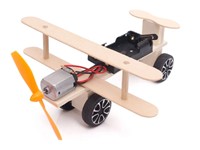 Wood Electric Aircraft Electric Glider DIY Kit Kids Toy Airplane [EDU-TOY MODEL AIRCRAFT KIT]