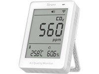 Wi-Fi/Matter CO₂ Monitor with NDIR Sensor, Reports CO₂, Temp, Humidity, 5 S Updates, USB-C Powered, Integrates with Matter Smart Home, Alerts on Thresholds, Data Logging [SONOFF SAWF-08P-AIRGUARD CO2 MON]