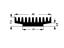 Heatsink LO Profile for SMD Fins L=30mm H=7,5mm Flat Surface =17mm 17K/W Black Anodised [ICK SMDC17SA]