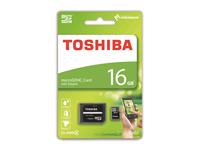 TOSHIBA MICRO SD HC CARD 16GB TOSHIBA WITH ADAPTER CLASS 4 [MICRO SD CARD 16GB TOSHIBA #TT]