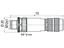 Circular Connector M12 B COD Cable Male Straight. 5 Pole Screw Terminal 8mm Cable Entry Iris SPRG Shield IP67 [99-1439-810-05]