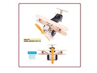 Stem Educational Kit, Dual Wing F-12 Glide Aircraft with Dual LED. Size : 160x150x90mm [EDU-TOY MODEL AIRCRAFT KIT F-12]