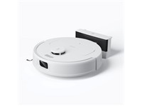 Ecovacs Smart Robot Vacuum, Suction Power:10000Pa, ZeroTangle 2.0, Dustbin Capacity:350ml, Water Tank:300ml, Battery:5200mAh, Voice Control with 3rd-Party Amazon Alexa, Google Assistant, Infra-red Obstacle Avoidance, 353x350x104mm, 3.85kg [ECOVACS DEEBOT N20E-WH]