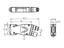 Profibus Connector, 180° Compact Version, M12 B-coding, male and female quick connector, Full Metal Body, with External Switch for Bus Termination. [0976 PMC 515]