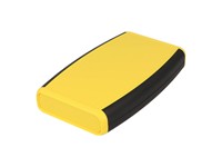 ABS Enclosure with Battery Door 147x89x24mm Soft Side Yellow [1553DYLBKBAT]