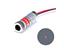 FOCUS ADJUSTABLE DOT LASER EMITTER 5mW-HLM1230. 1.7-3.3V. 650nM--CAUTION--NEVER AIM AT EYES [CMU LASERDOT EMITTER 5MW-HLM1230]