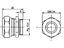 Metal Cable Gland Connector for 12 - 15 mm diameter lead cables [N6R-42]