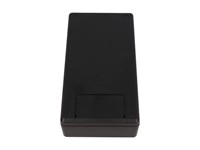 ABS Enclosure With Clip+Bat Door 170X85X34 Black [1599EBKBAT]
