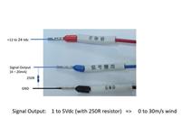 3 Cup Anemometer, 12 - 24VDC Supply Voltage, 4 - 20mA OUT. [BDD 3 CUP ANEMOMETER 4-20MA]