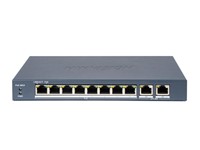 Hikvision Smart Managed 8 Port POE Switch, 8×10/100Mbps PoE Ports, 2×Gigabit RJ45 Port, Total PoE Power Budget 110W, Support STP/RSTP Loop Prevention, Up to 300m Long Range PoE Transmission, 6kV Surge Protection, PSU:54VDC 2.22A [HKV DS-3E1310P-EI]