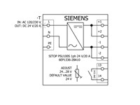SITOP DIN Rail Stabilized Power Supply Input: 120/230 V AC Output: 24 V DC/20A [6EP1336-2BA10]