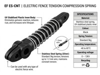 Compression Spring - Standard Tension - Comp Spring 1(5kg Silver) Nylon Black {ES-CNT} [EF ES-CNT2]
