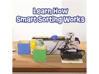 This ACEBOTT QE031 Stem Smart Factory is an Educational Kit with an ESP32 Controller, Designed To Build Real-World Smart Factory Projects Like Robotic Arm, Sorting & Warehouse Automation [ACEBOTT SMART FACTORY KIT QE031]