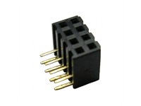 8 Way 2.0MM PCB Right Angled Pins DIL Female Socket Header [627080]
