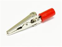 CROC CLIP 4MM INSULATED W/SIDE SCREW 16A 60VDC [RE05 RED]