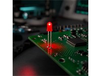 LED Diffused Dome 3mm Hyper Red 400mcd 50° [L-934SURDK]