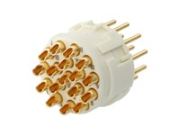 Circular Connector M23 Signal Male Solder Insert - 17 Pole, for 17x 1mm Contacts - 8A @ 400VAC Max. [7001917103]