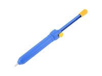 DESOLDER PUMP BLUE. 320MM. MAXIMUM SUCTION: 38 (CM HG). SPARE TIPS PART#: HKD BLUE DESOLDE PUMP TEFLON TIP [HKD DESOLDER PUMP BLUE LARGE]