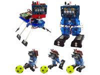 RS014 MINI ROBOT KIT.BUILD ONE OF TWO ROBOT DESIGNS WITH INSTRUCTIONS. ARDUINO COMPATIBLE. WITH 4 MINIATURE SERVOS AND OTHER PARTS [DGU MINI BOT 2 IN 1 KIT]