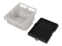 DIN Rail Mounted Enclosure 4 Module 90X70X58 Grey [1597DIN4GY]