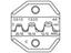 Die for Unisulated Terminals 0,5 Thru 6mm Sq. with Locator [HT5132CL DIE]